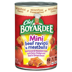 Chef Boyardee Mini Bites Ravioli & Meatballs - 15 OZ 24 Pack