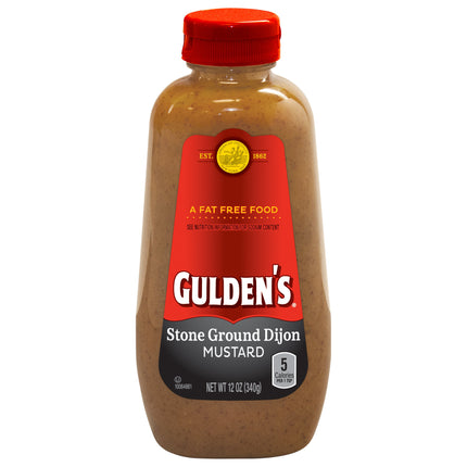 Gulden's Mustard Dijon Stone Ground - 12 OZ 12 Pack