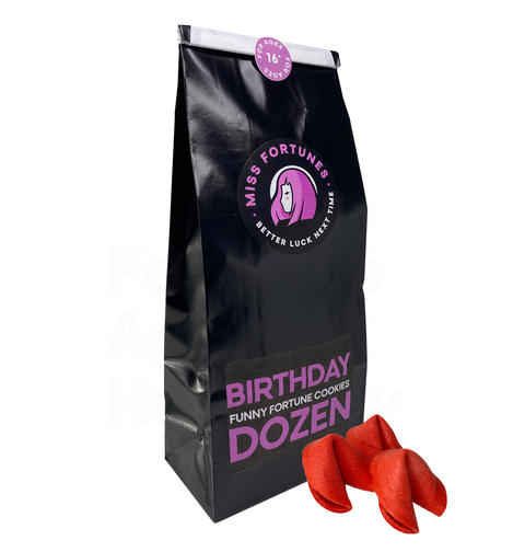 Miss Fortunes The Birthday Dozen Fortune Cookies - 5 OZ 6 Pack
