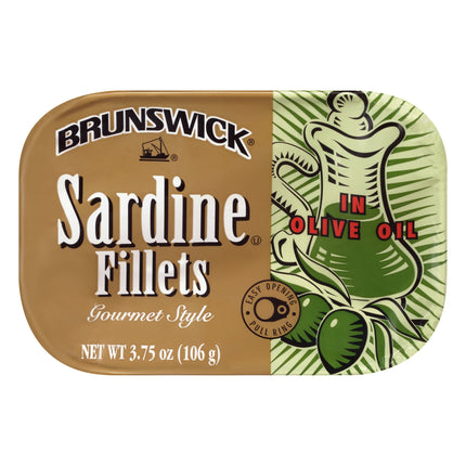 Brunswick Sardines In Olive Oil - 3.75 OZ 12 Pack