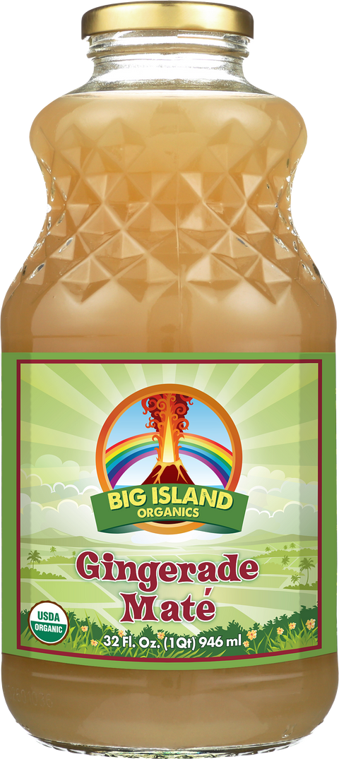 Big Island Organics Gingerade Mate - 32 FL OZ 12 Pack