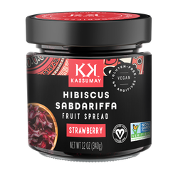 Kassumay Hibiscus Flower (Sabdariffa) & STRAWBERRY Fruit Spread - 12 OZ 6 Pack