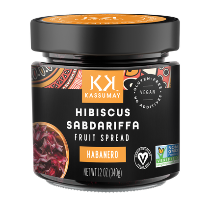 Kassumay Hibiscus Flower (Sabdariffa) & HABANERO Fruit Spread - 12 OZ 6 Pack