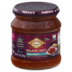 Patak's Major Grey Mild Chutney With Mango Preserve And Ginger - 12 OZ 6 Pack