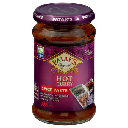 Patak's Hot Curry Paste Concentrate - 10 OZ 6 Pack
