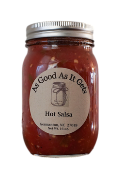 As Good As It Gets Salsa, Hot - 16 OZ 12 Pack