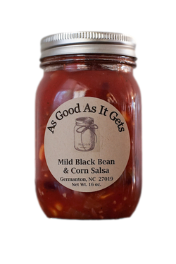 As Good As It Gets Salsa, Mild Black Bean & Corn - 16 OZ 12 Pack