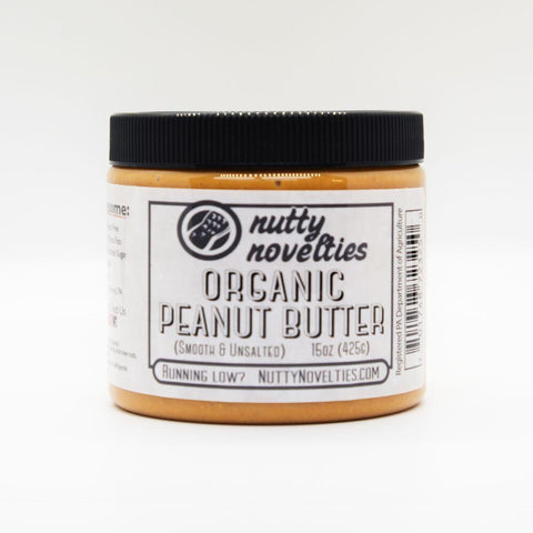 Nutty Novelties Organic Peanut Butter - 15 OZ 12 Pack