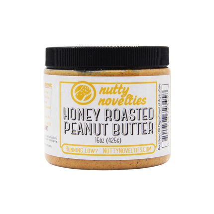 Nutty Novelties Honey Roasted Peanut Butter - 15 OZ 12 Pack
