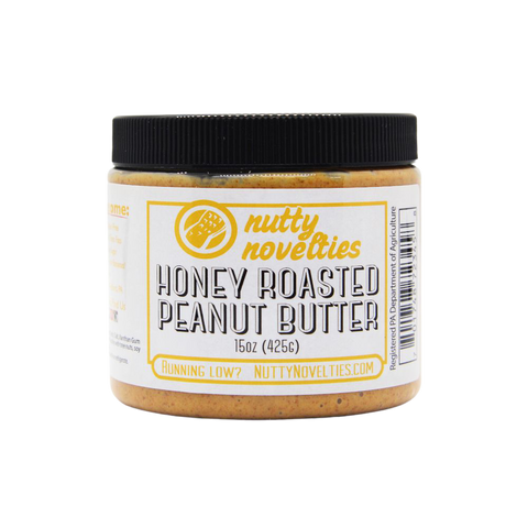 Nutty Novelties Honey Roasted Peanut Butter - 15 OZ 12 Pack