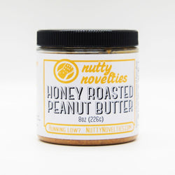 Nutty Novelties Honey Roasted Peanut Butter - 8 OZ 12 Pack