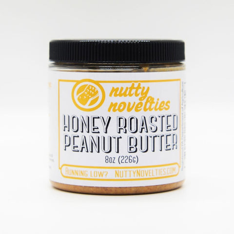 Nutty Novelties Honey Roasted Peanut Butter - 8 OZ 12 Pack