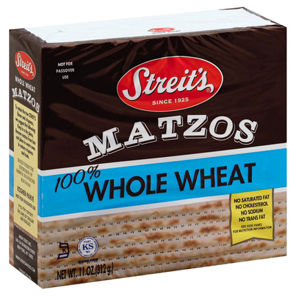 Streit's Whole Wheat Matzo - 11 OZ 12 Pack