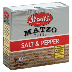 Streit's Salt & Pepper Matzo - 11 OZ 12 Pack