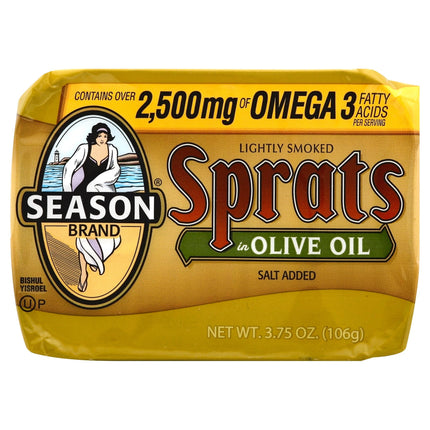 Season Sprats In Olive Oil - 3.75 OZ 12 Pack