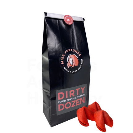 Miss Fortunes The Dirty Dozen Fortune Cookies - 5 OZ 6 Pack