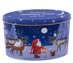 Great Scot International DBA Scottish Specialty Foods Christmas Santa & Moon Tin- Vanilla Fudge - 10.5 OZ 12 Pack