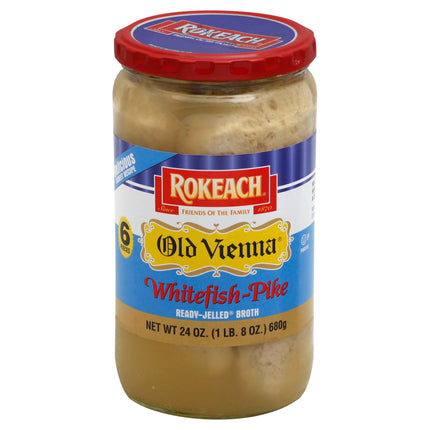 Rokeach Old Vienna Whitefish-Pike Jellied 6 Piece - 24 OZ 12 Pack