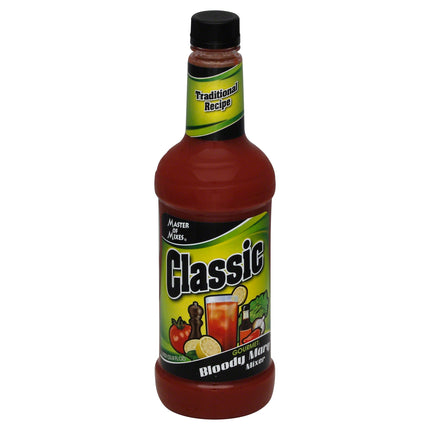 Master Of Mixes Smooth & Spicy Bloody Mary Mixer - 33.8 FZ 12 Pack