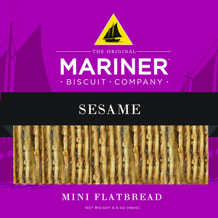 Venus Wafers Mariner Sesame Mini Flatbreads - 6.5 OZ 12 Pack