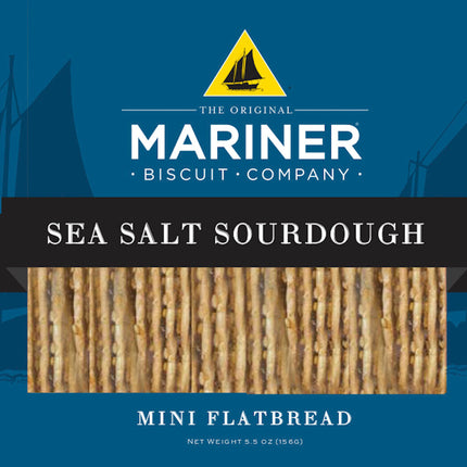 Venus Wafers Mariner Sea Salt Sourdough Mini Flatbreads - 6.5 OZ 12 Pack