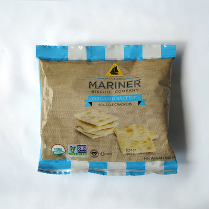 Venus Wafers Mariner Organic Saltines Snack Size Crackers - 1.5 OZ 48 Pack