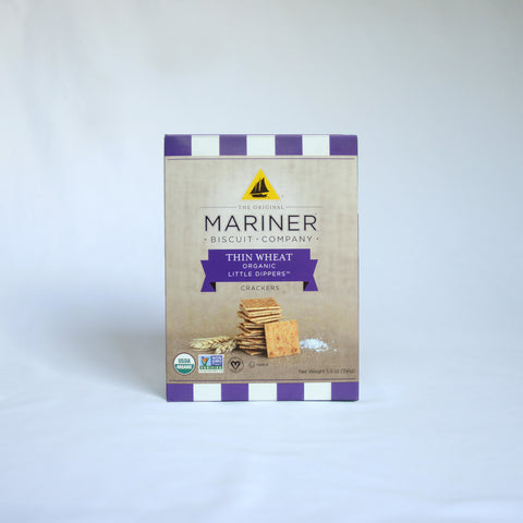 Venus Wafers Mariner Organic Thin Wheat Little Dippers Crackers - 5.5 OZ 12 Pack