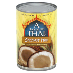 Taste Of Thai Unsweetened Milk Coconut - 13.5 FZ 12 Pack