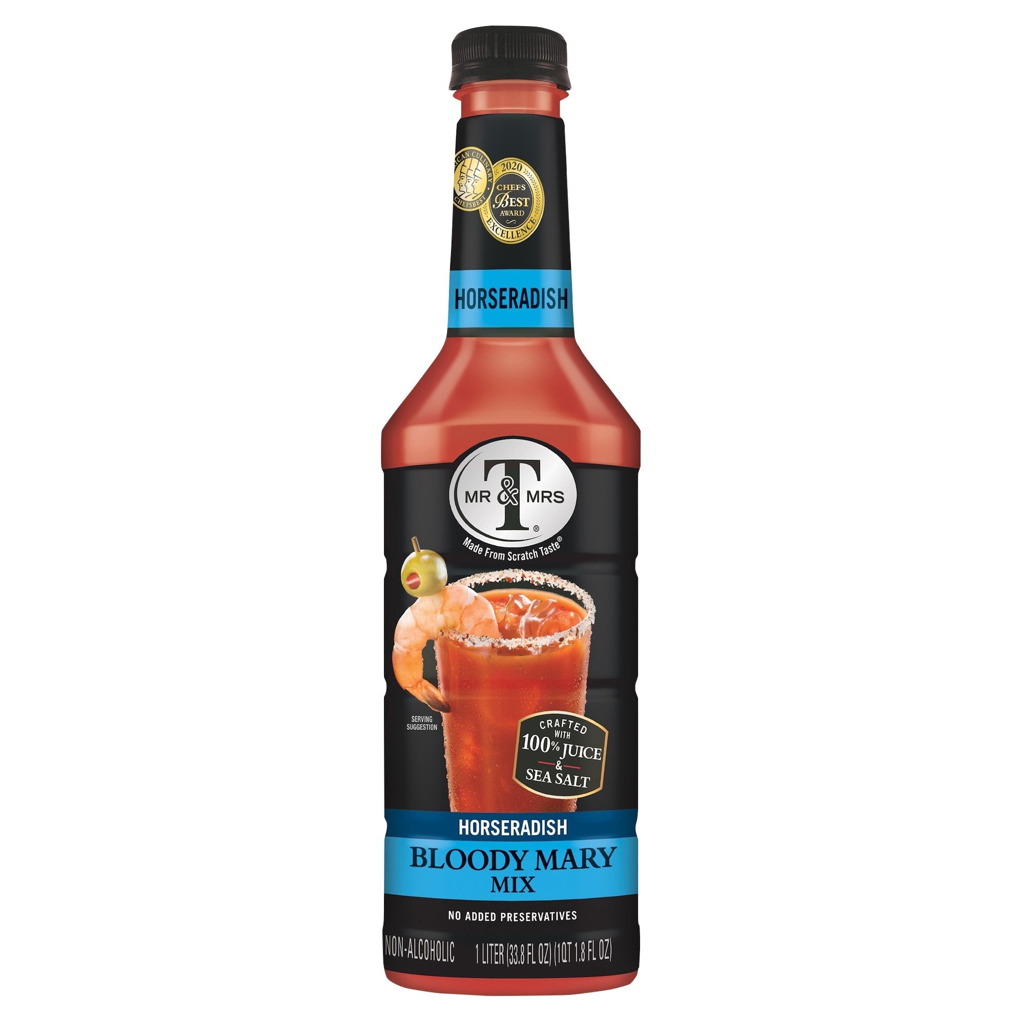 Mr. & Mrs. T Horseradish Bloody Mary Mix 33.8 FZ 6 Pack StockUpExpress