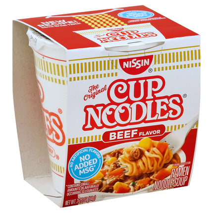 Cup Noodles Soup Beef - 2.25 OZ 12 Pack