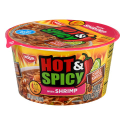 Nissin Soup Bowl Hot & Spicy Shrimp - 3.27 OZ 6 Pack