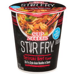 Nissin Cup Noodles Stir Fry Teriyaki Beef - 3 OZ 6 Pack