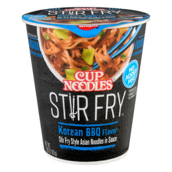 Nissin Cup Noodles Stir Fry Korean BBQ - 2.89 OZ 6 Pack