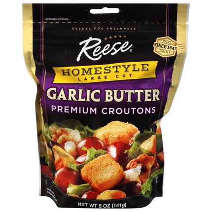 Reese Homestyle Garlic Butter Croutons - 5 OZ 12 Pack