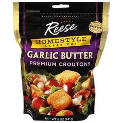 Reese Homestyle Garlic Butter Croutons - 5 OZ 12 Pack