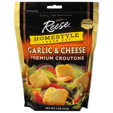 Reese Homestyle Garlic & Cheese Croutons - 5 OZ 12 Pack