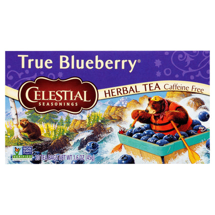 Celestial Seasonings True Blueberry Herbal Tea - 20 CT 6 Pack