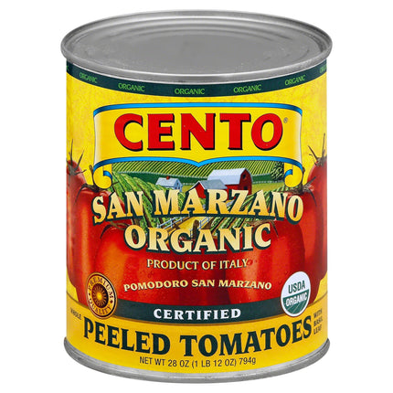 Cento Organic Peeled San Marzano Tomatoes - 28 OZ 6 Pack