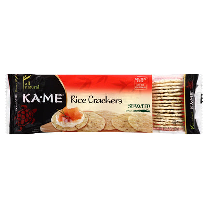Ka-Me Gluten Free Seaweed Rice Crackers - 3.5 OZ 12 Pack