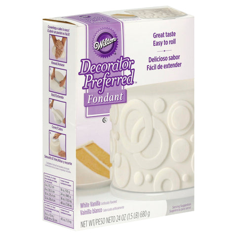 Wilton Decorator Preferred White Fondant - 24 OZ 6 Pack