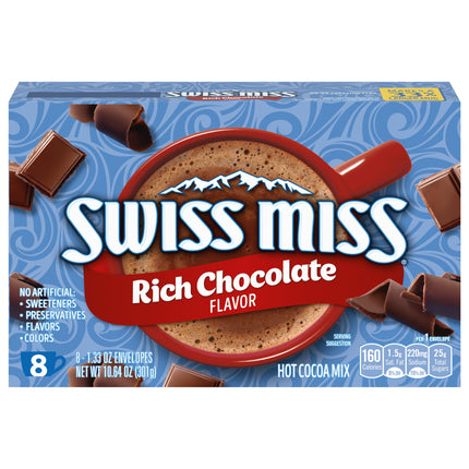Swiss Miss Rich Chocolate Hot Cocoa Mix - 10.64 OZ 12 Pack