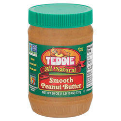 Teddie Old Fashioned Peanut Butter Smooth - 26 OZ 12 Pack