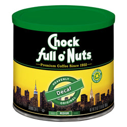 Chock Full O' Nuts Coffee Ground Decaffeinated - 24 OZ 6 Pack