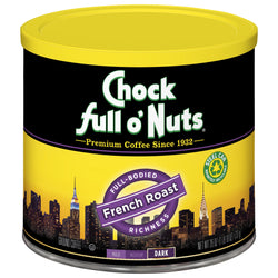 Chock Full O' Nuts Coffee Ground French Roast - 26 OZ 6 Pack