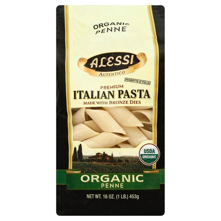 Alessi Organic Penne Italian Pasta - 16 OZ 6 Pack