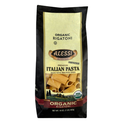 Alessi Organic Rigatoni Italian Pasta - 16 OZ 6 Pack