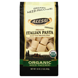 Alessi Organic Mezzi Paccheri Italian Pasta - 16 OZ 6 Pack