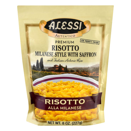 Alessi Risotto Alla Milanese Arborio Rice With Saffron - 8 OZ 6 Pack