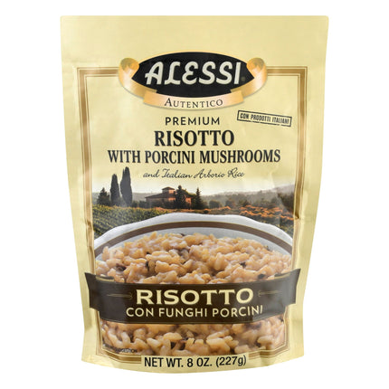 Alessi Risotto Funghi Porcini Arborio Rice With Porcini Mushroom - 8 OZ 6 Pack