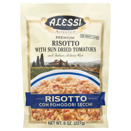 Alessi Risotto Pomodori Secchi Arborio Rice With Sundried Tomatoes - 8 OZ 6 Pack